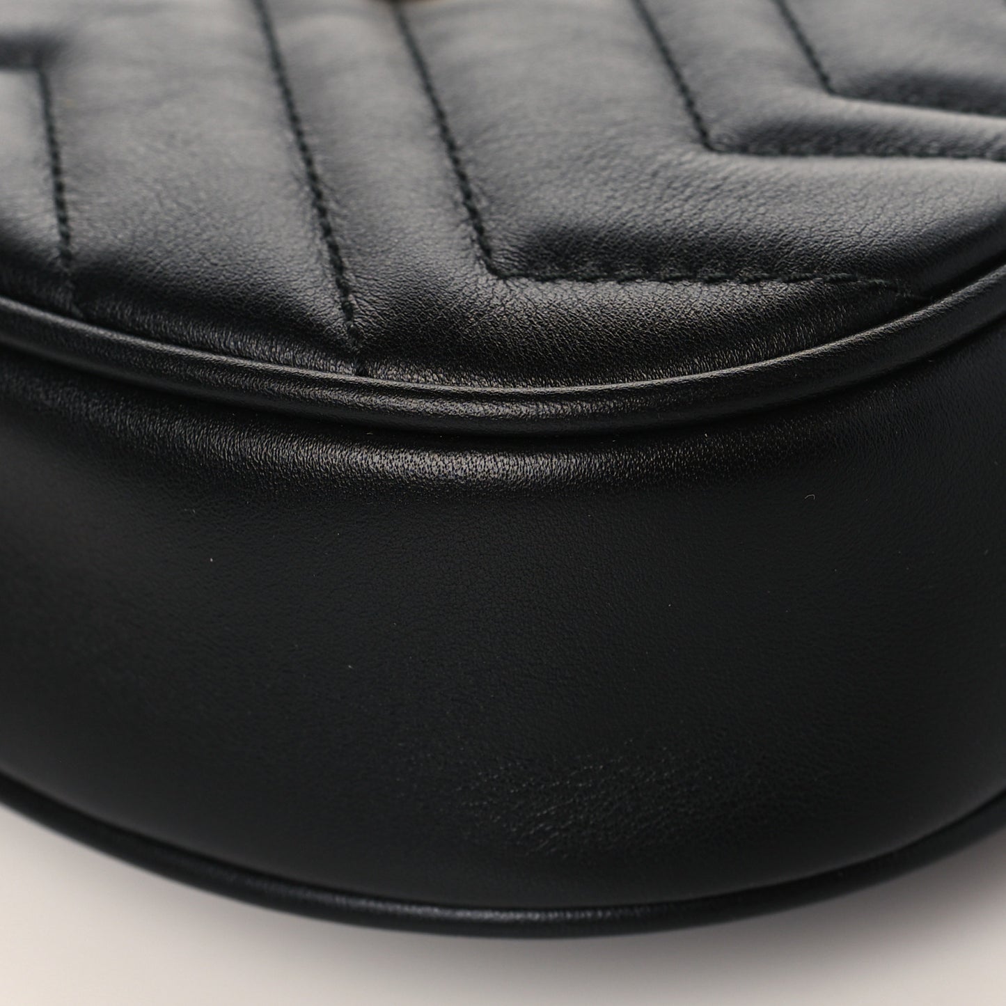 Calfskin Matelasse GG Marmont Belt Bag 85 34 Black