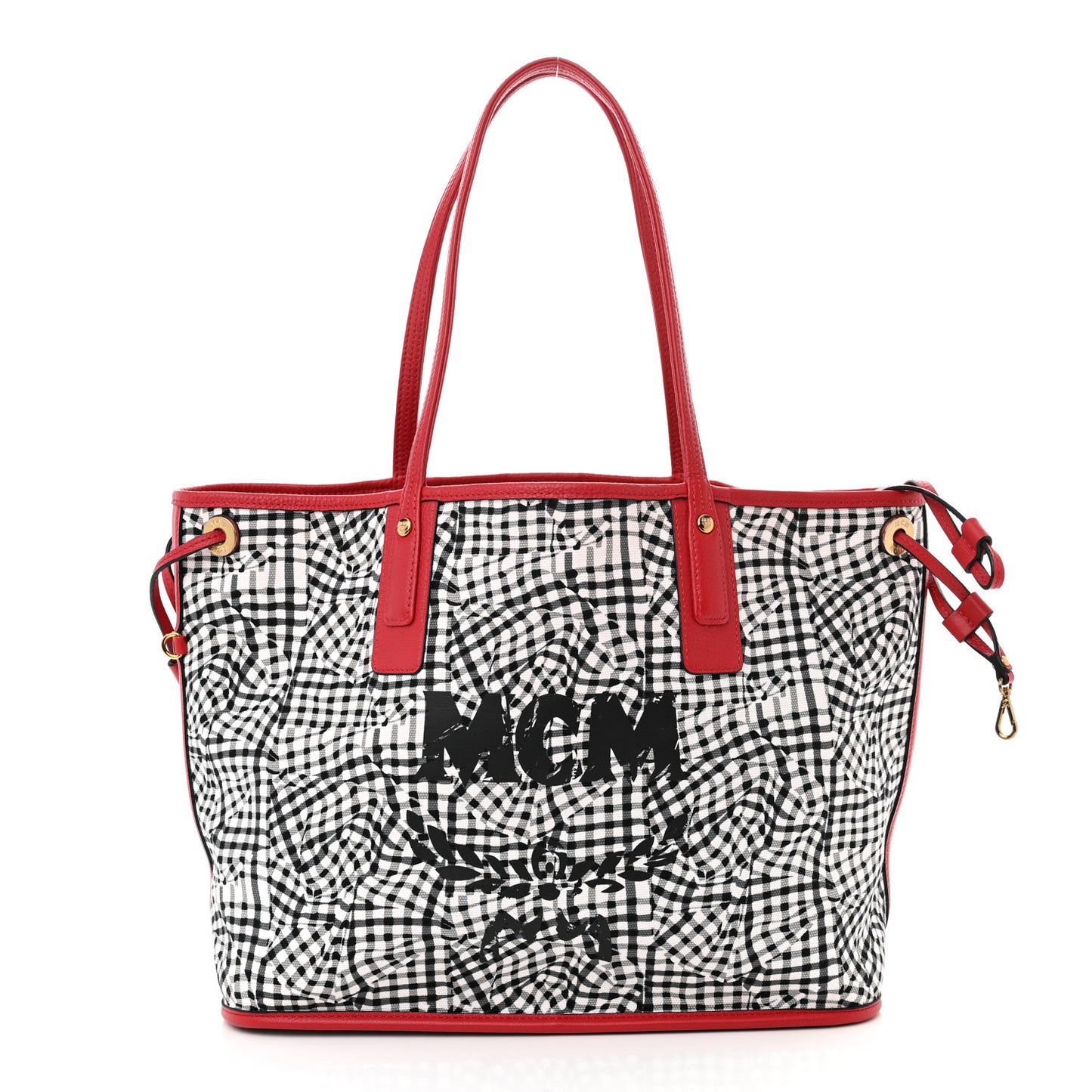 Visetos Medium Liz Reversible Shopper Tote Ruby Red
