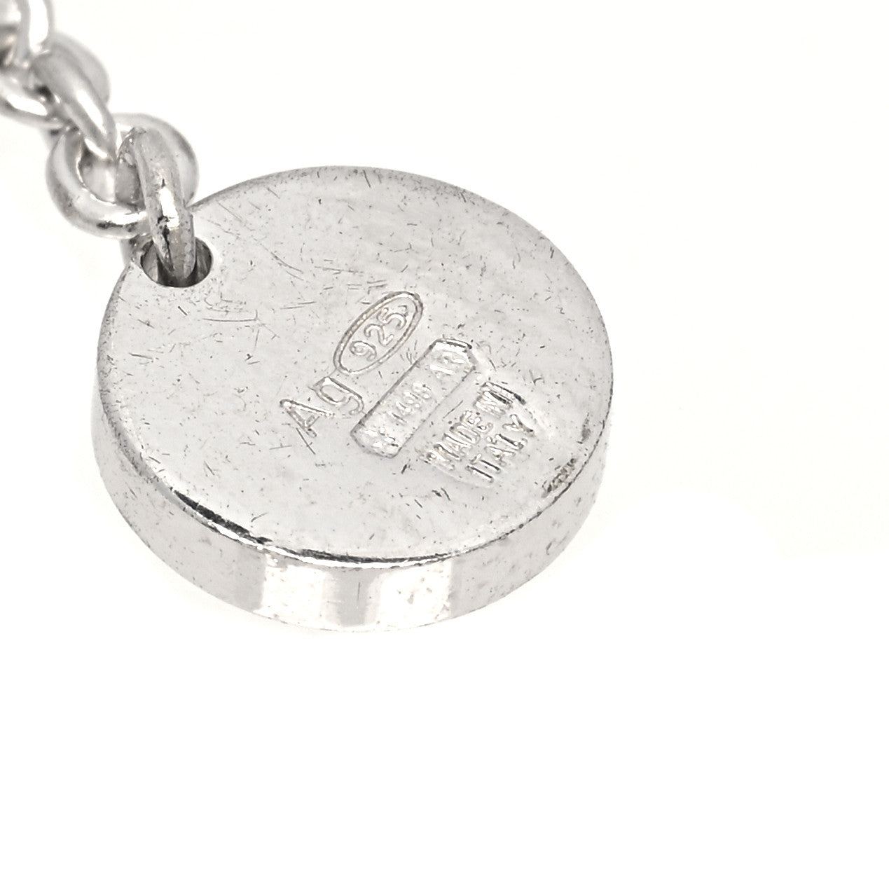 Bulgari Sterling Silver Ceramic Save The Children Pendant Necklace 6 of 7