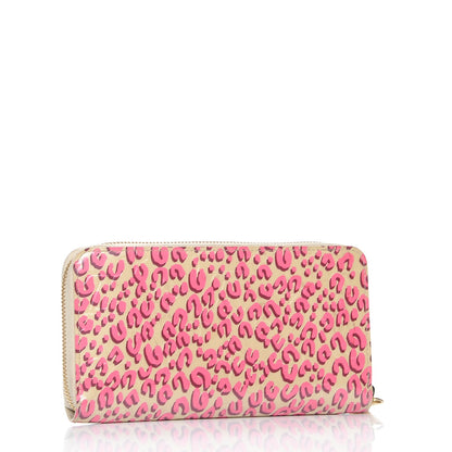 Louis Vuitton Vernis Leopard Zippy Wallet Blanc Corail 3 of 7