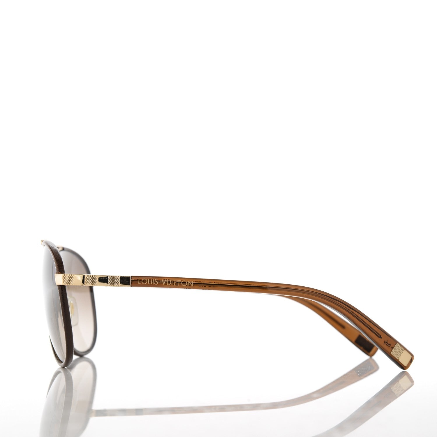 Louis Vuitton Attraction Pilot Sunglasses Z0706U Brown 3 of 10