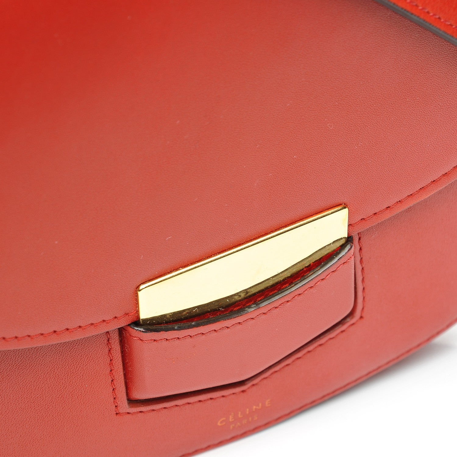 Celine Supersoft Calfskin Small Trotteur Ruby 7 of 10