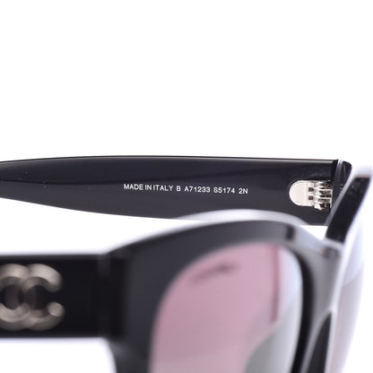 Chanel Acetate Butterfly Sunglasses S5174 Black 5 of 6