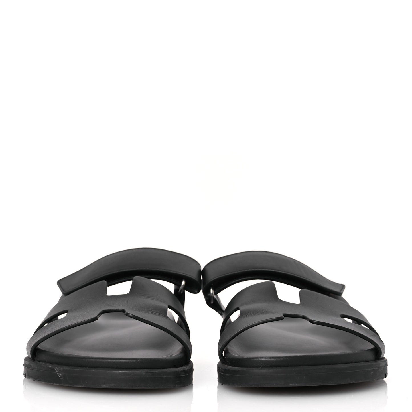 Calfskin Womens Chypre Sandals 39.5 Black