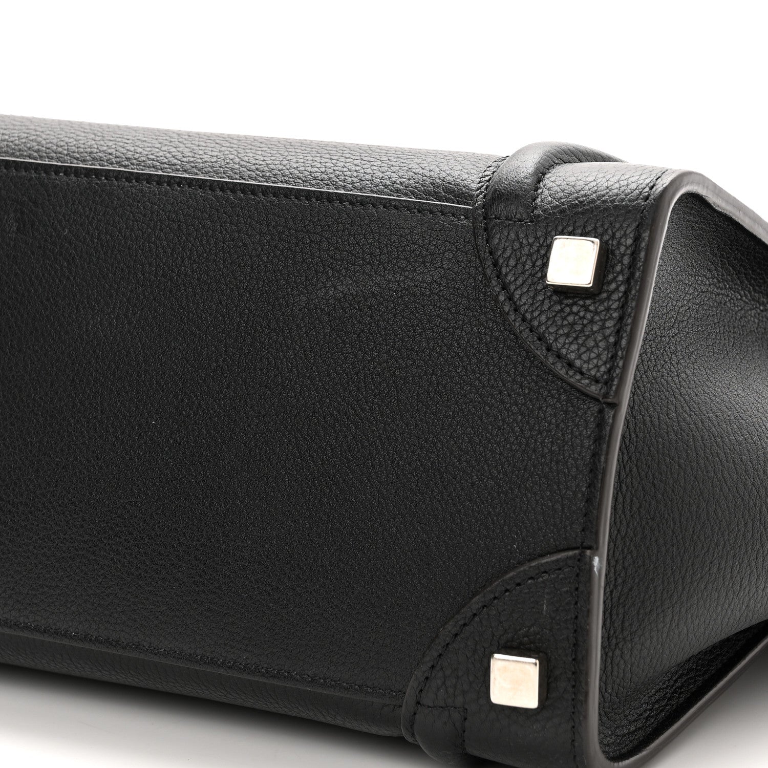 Celine Drummed Calfskin Micro Luggage Black 12 of 12