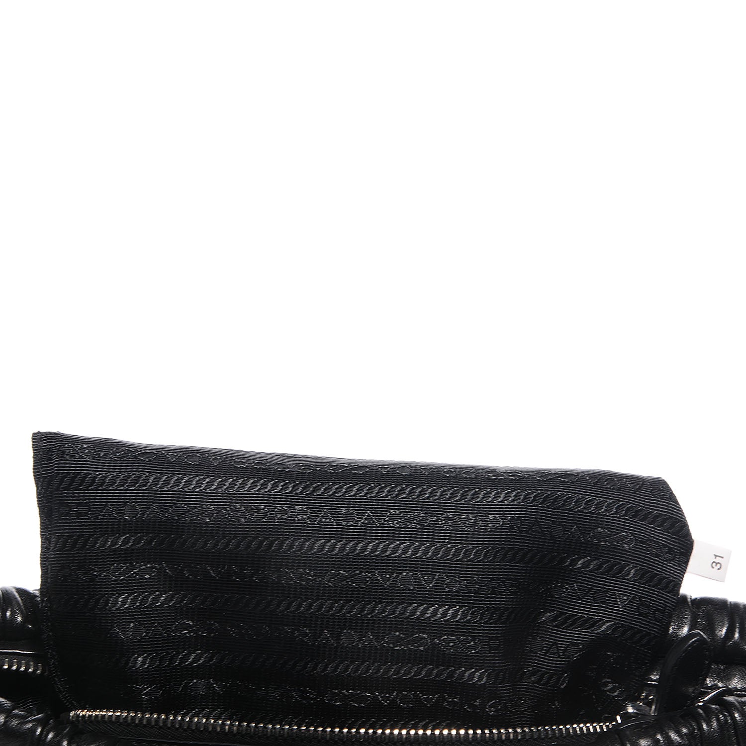 Prada Nappa Drapes Shoulder Bag Nero Black 9 of 28