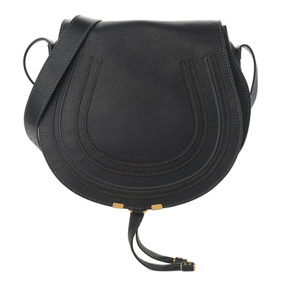 Chloe Calfskin Medium Marcie Round Crossbody Bag Black 1 of 12