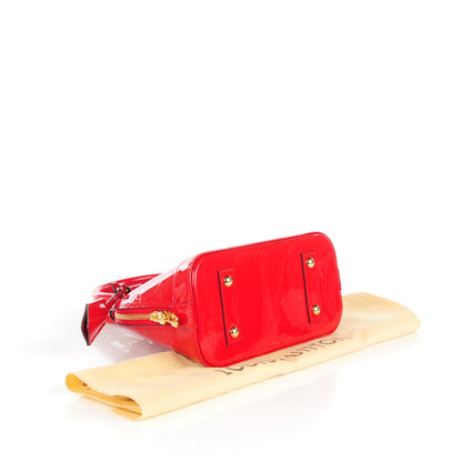 Louis Vuitton Vernis Alma BB Cherry 4 of 8