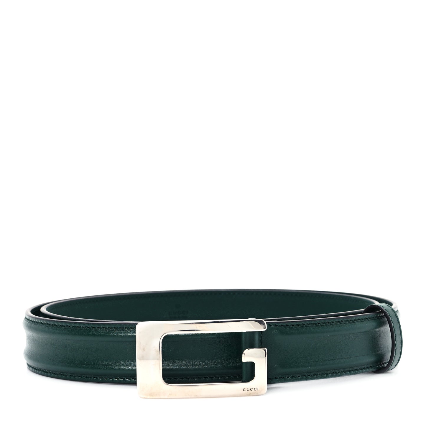 Ciny Lux Calfskin G Cube Memorable 25mm Belt 110 44 Vintage Green