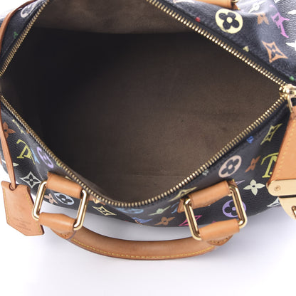 Louis Vuitton Monogram Multicolor Speedy 30 Black 4 of 16