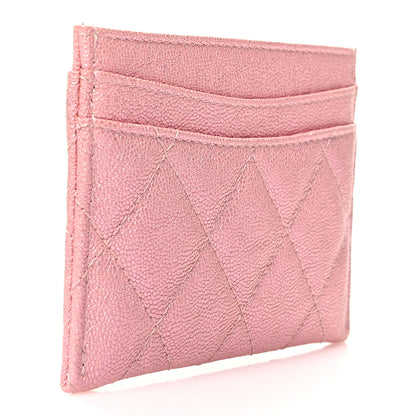 Chanel Iridescent Caviar Quilted Card Holder Rose Pink 3 of 10