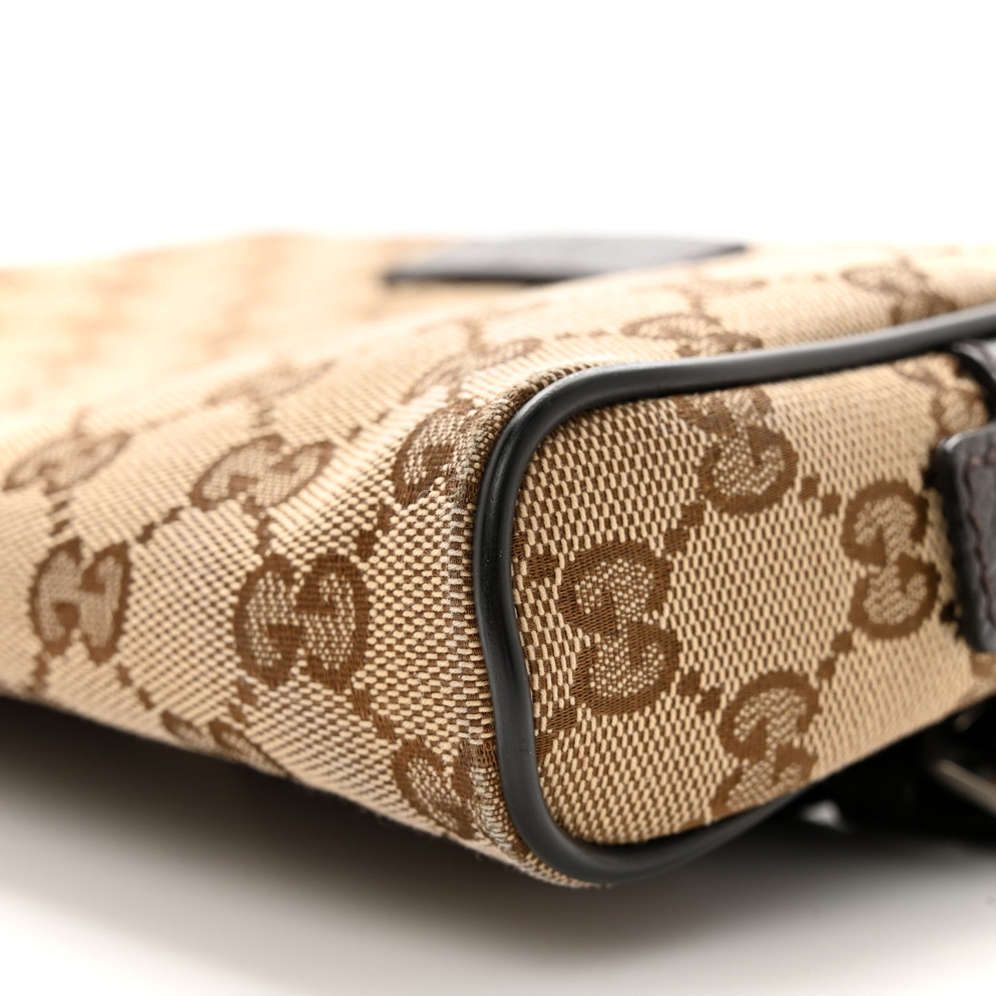 Monogram Dollar Calfskin Belt Bag Beige Ebony Testa di Moro Marrone Scuro