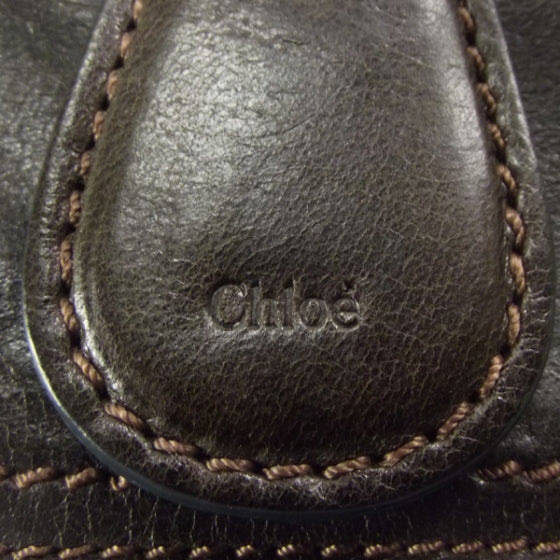 Chloe Leather Bay Tote Moka 11 of 12