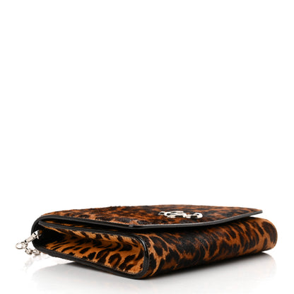 Jimmy Choo Pony Hair Leopard Varenne Chain Clutch Natural 4 of 13