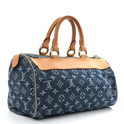Louis Vuitton Monogram Denim Neo Speedy Blue 3 of 11