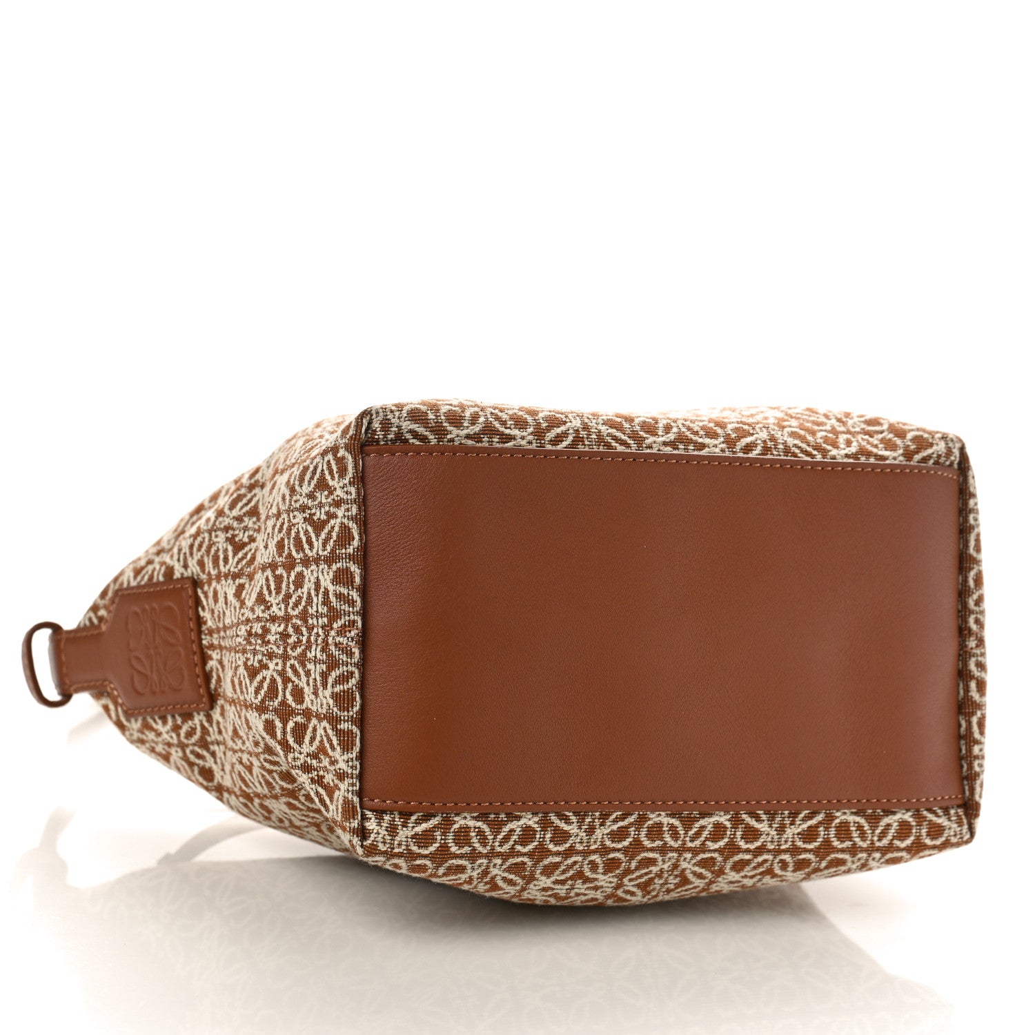 Loewe Jacquard Anagram Calfskin Small Cubi Bag Tan Pecan 4 of 8