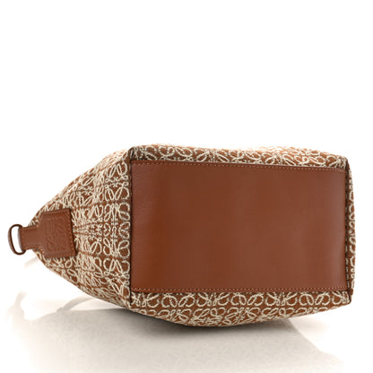 Loewe Jacquard Anagram Calfskin Small Cubi Bag Tan Pecan 4 of 8