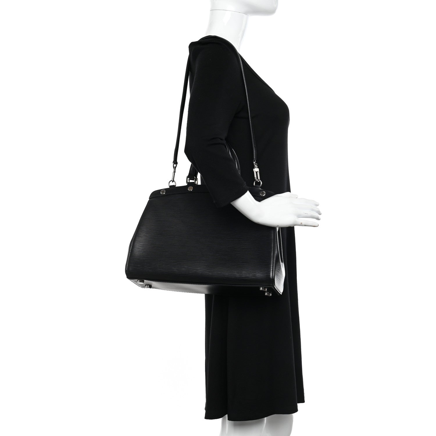 Louis Vuitton Epi Brea MM Black 2 of 12