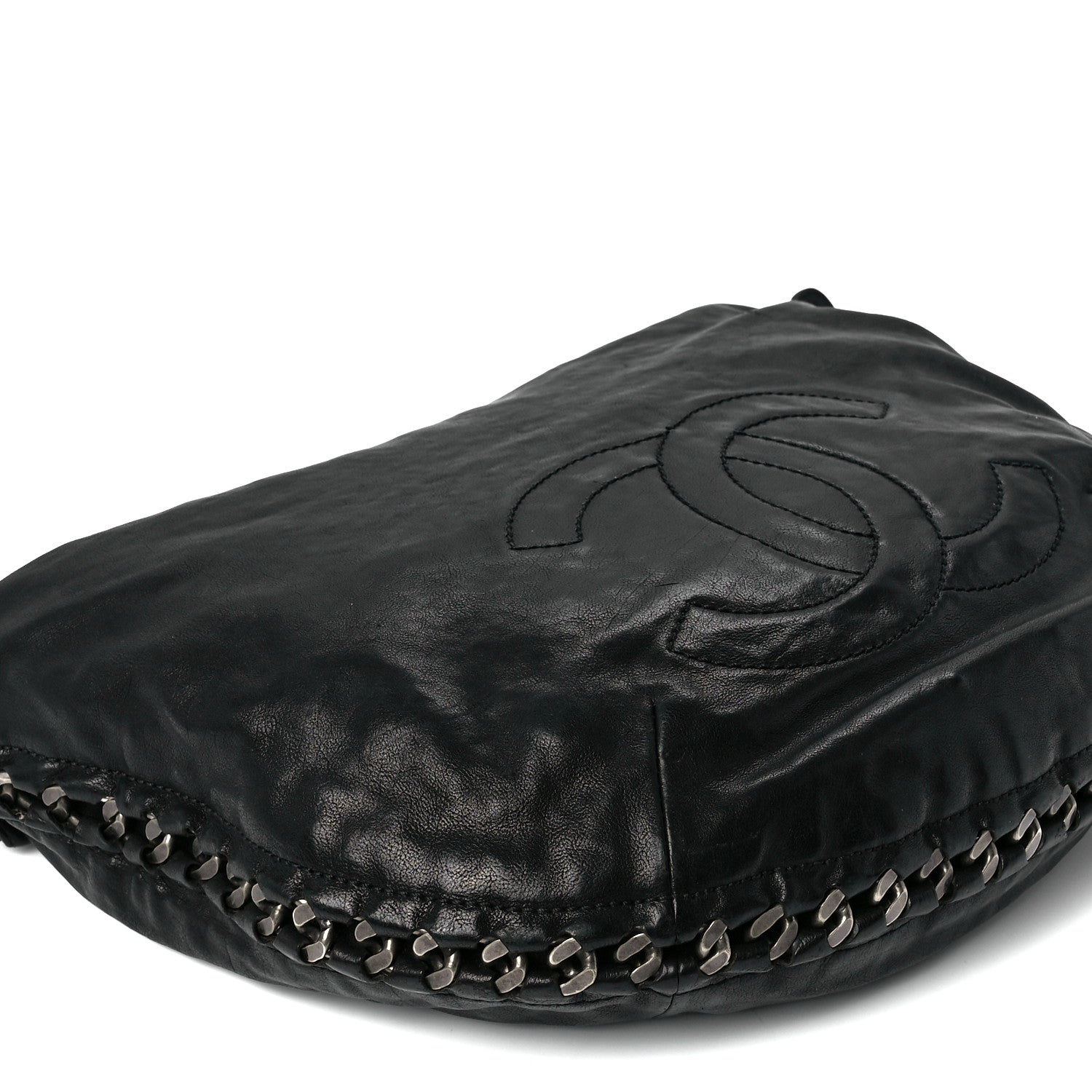 Chanel Calfskin Modern Chain Hobo Black 9 of 10