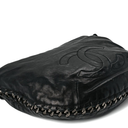 Chanel Calfskin Modern Chain Hobo Black 9 of 10