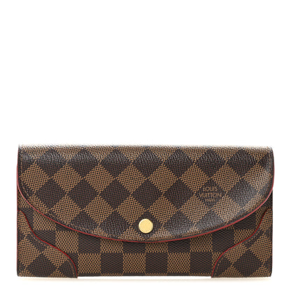 Louis Vuitton Damier Ebene Caissa Wallet Cherry 1 of 9