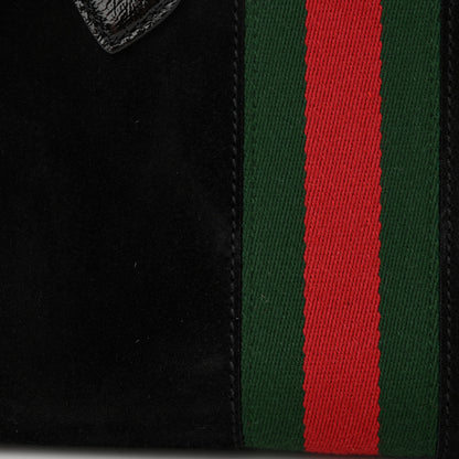 Gucci Suede Patent GG Web Small Ophidia Tote Bag Black 13 of 17