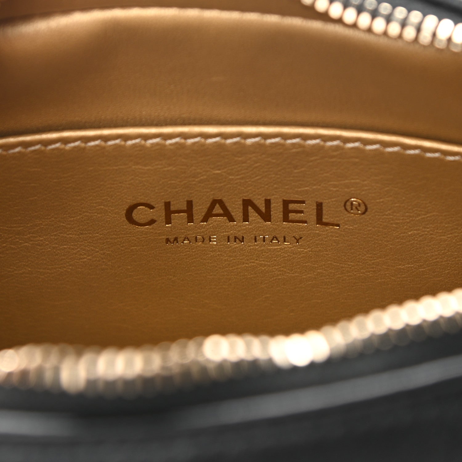 Chanel Lambskin Quilted CC Pearl Crush Camera Case Black 6 of 11