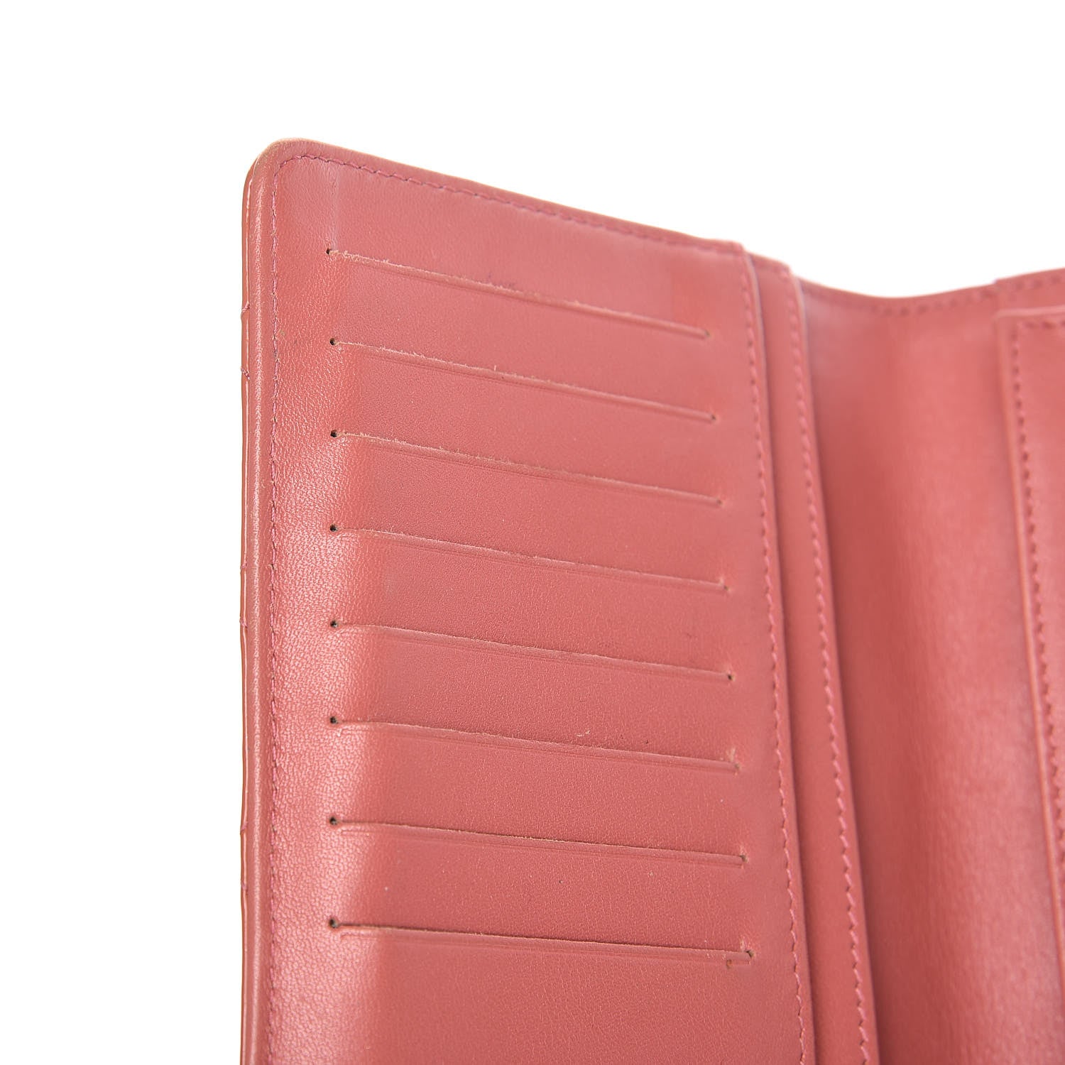 Chanel Patent Quilted Brilliant Yen Wallet Pink 10 of 20