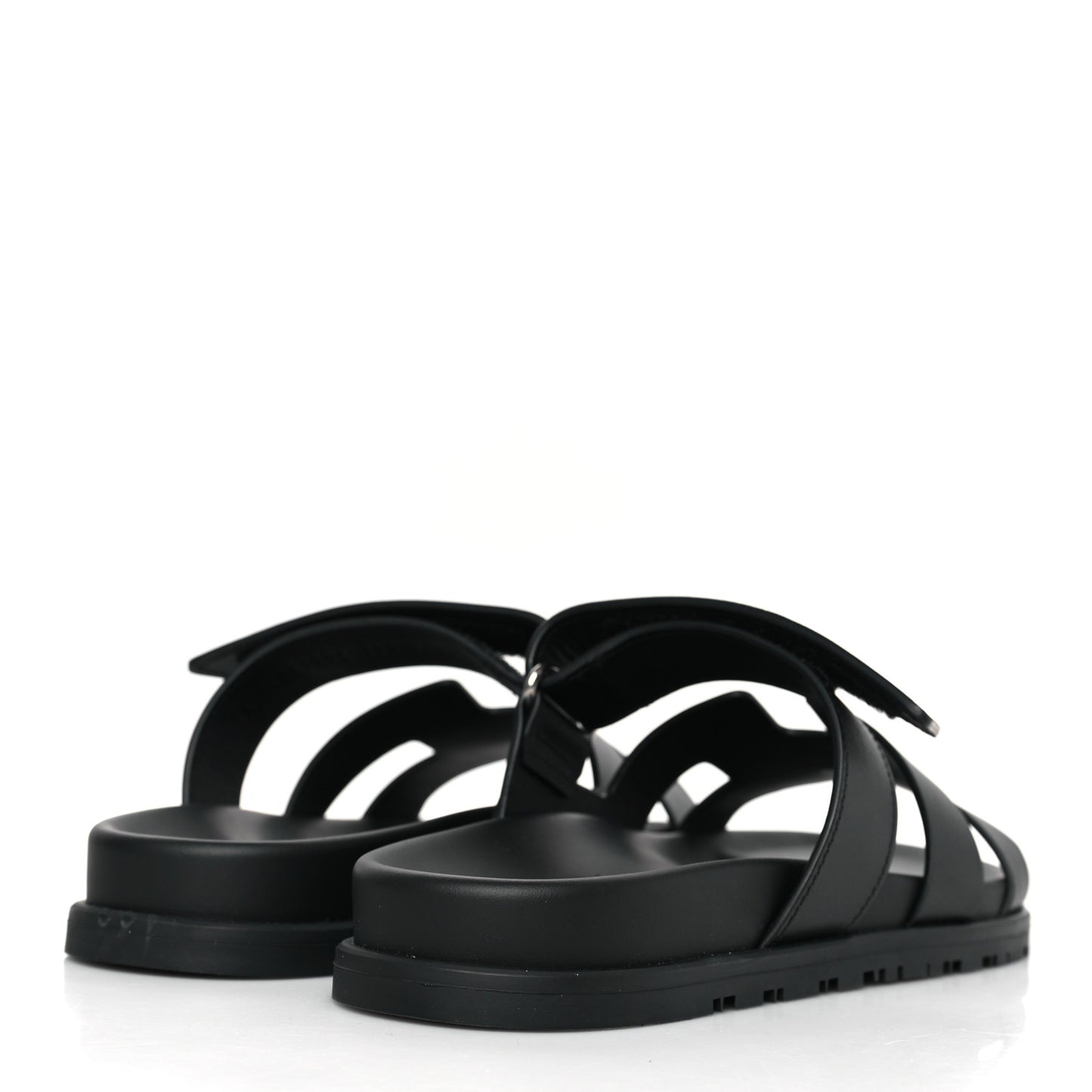 Calfskin Womens Chypre Sandals 39.5 Black