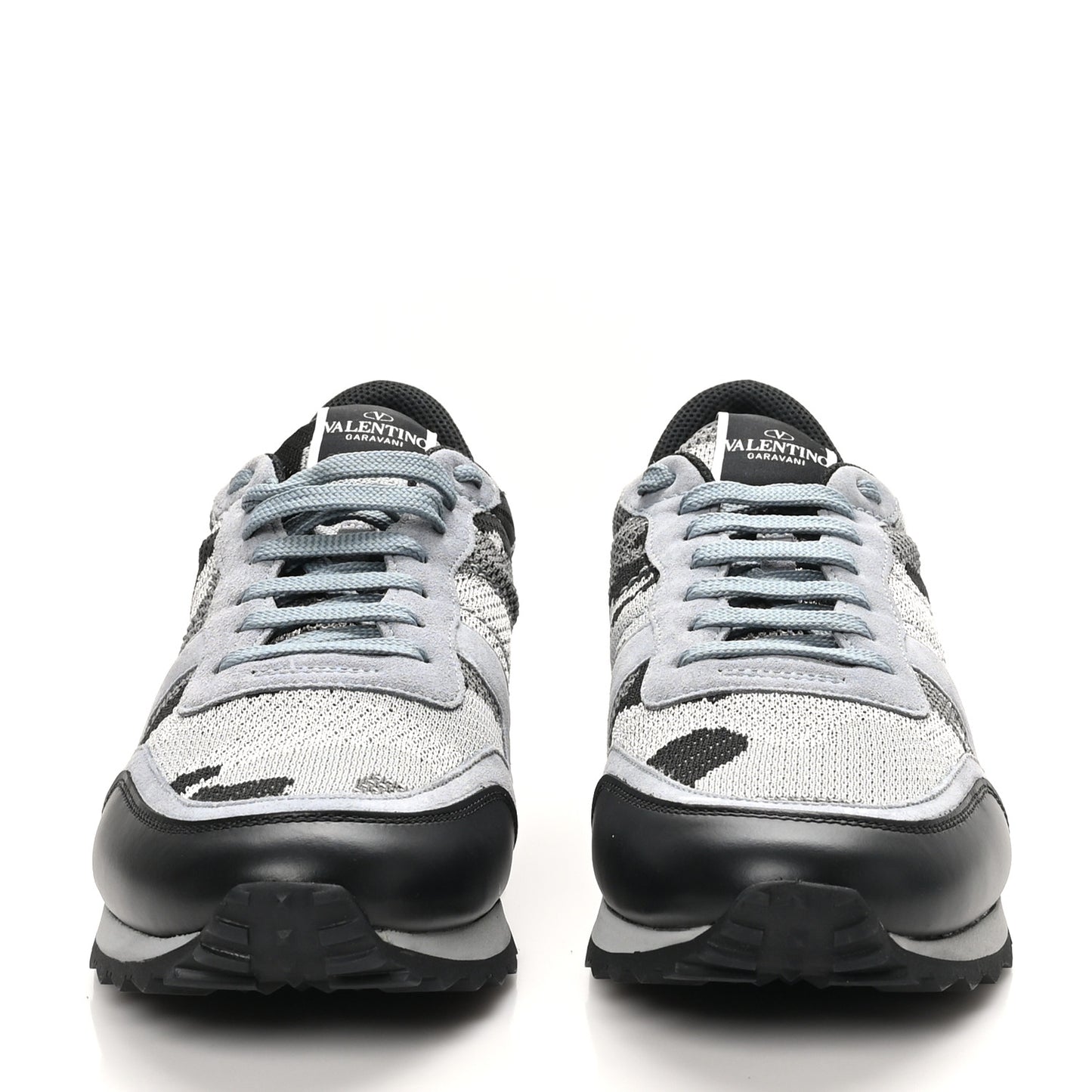 Mesh Suede Camouflage Mens Rockrunner Sneakers 10 Grey