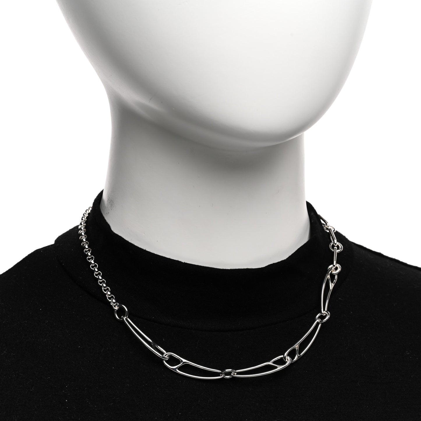 Sterling Silver Chaine d'Ancre Punk Necklace ST