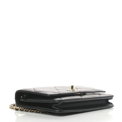Chanel Lambskin Quilted Trendy CC Wallet On Chain WOC Black 4 of 15