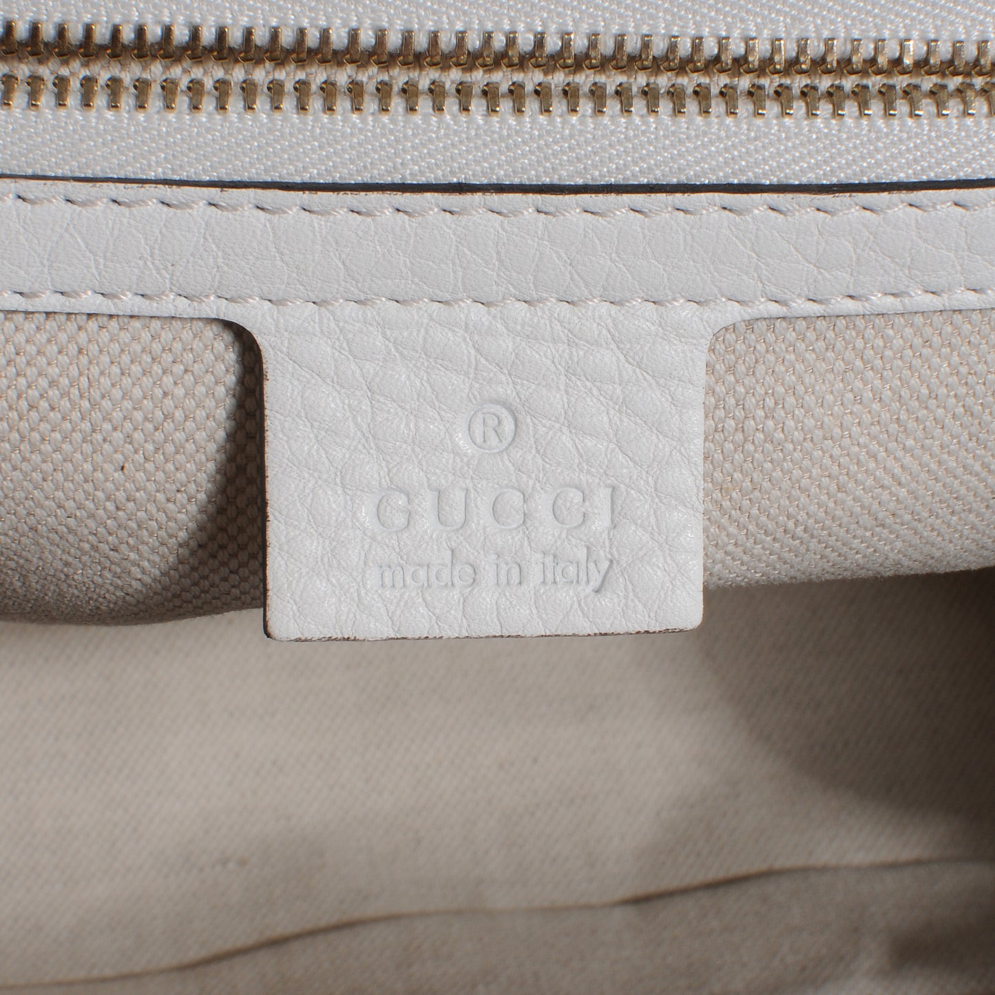 Pebbled Calfskin Large New Bamboo Medium Top Handle Bag White