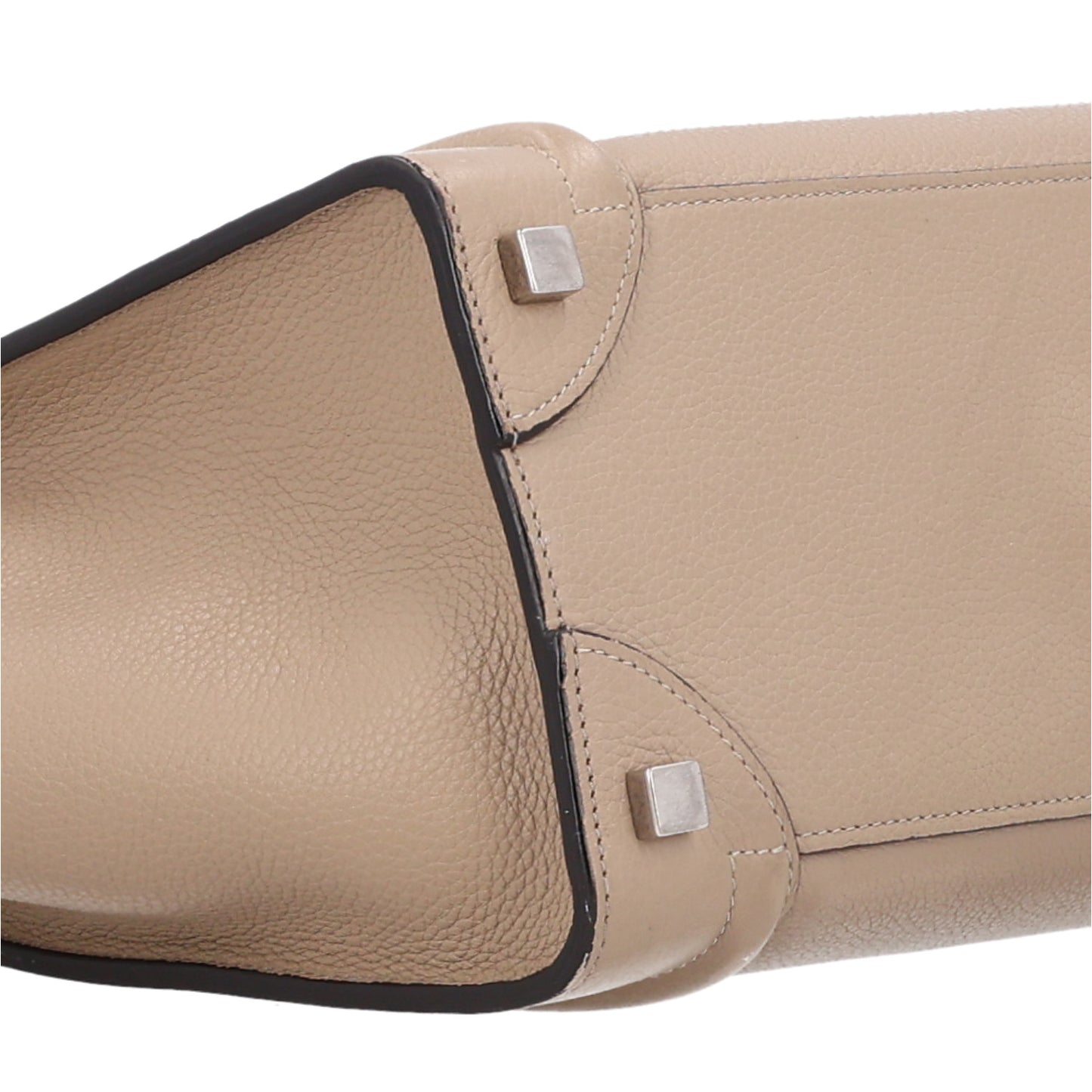 Drummed Calfskin Micro Luggage Dune