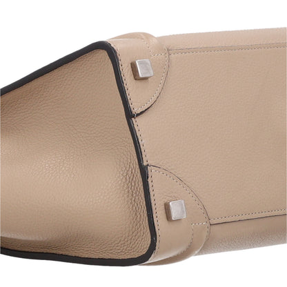 Celine Drummed Calfskin Micro Luggage Dune 9 of 10