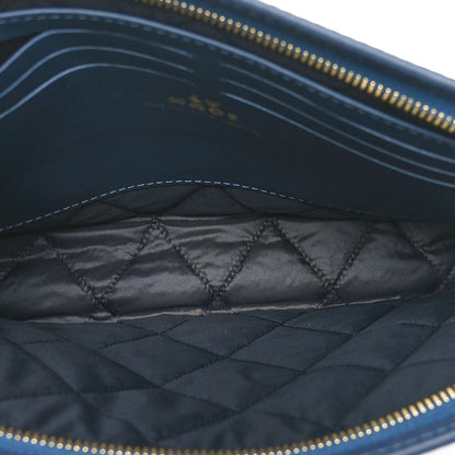 Louis Vuitton X NIGO Taurillon Monogram Denim Drip Pochette Voyage MM Blue 5 of 9