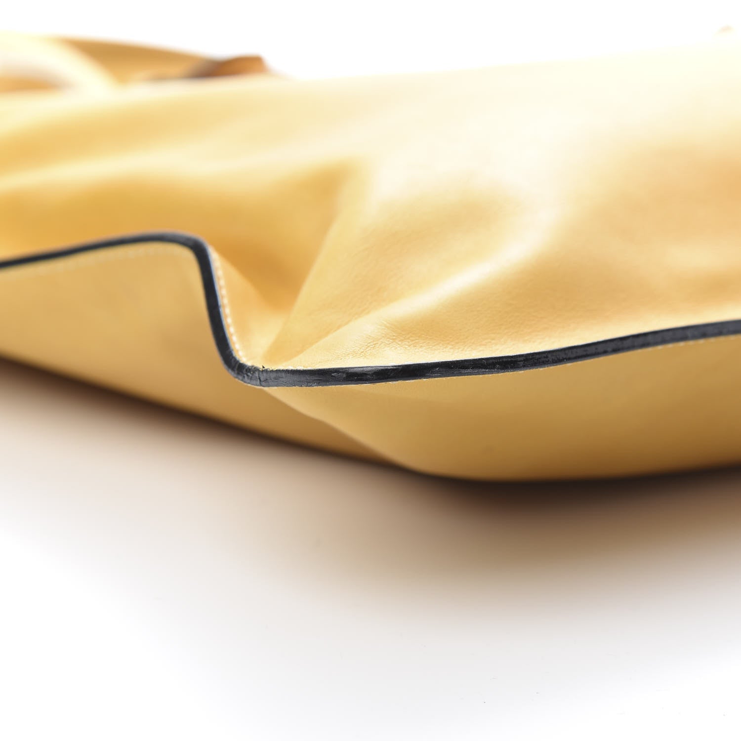 Lanvin Calfskin Turnlock Flat Tote Jaune 8 of 12