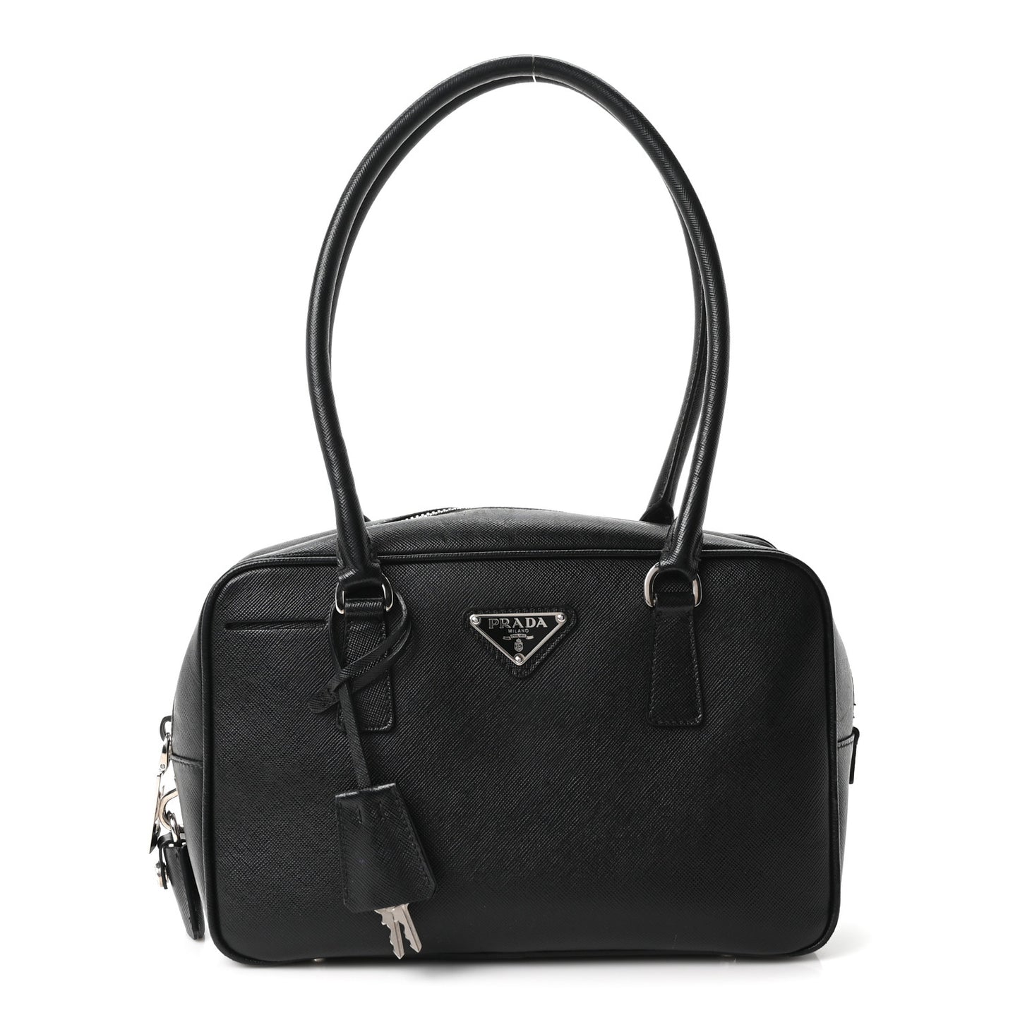 Saffiano Vitello Bauletto Black