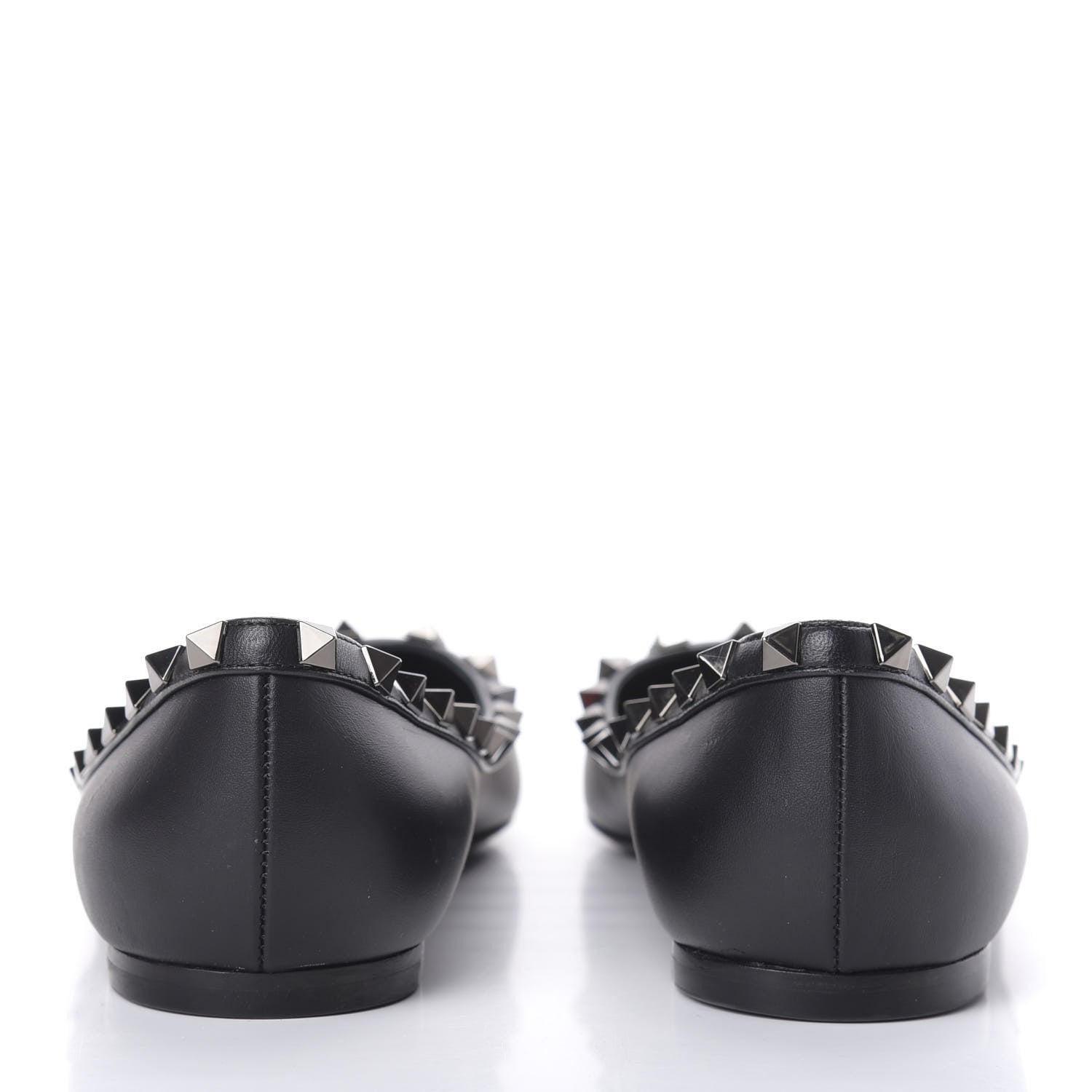 Valentino Garavani Nappa Rockstud Ballerina Flats 39 Black 6 of 10