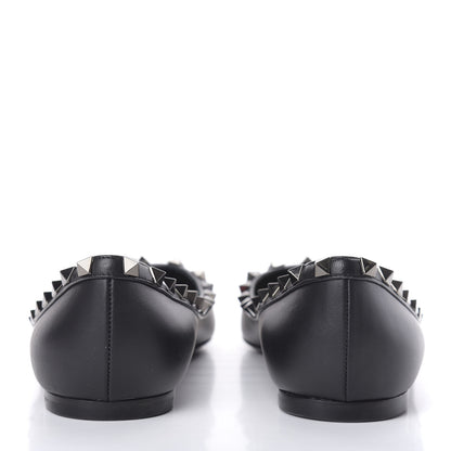 Valentino Garavani Nappa Rockstud Ballerina Flats 39 Black 6 of 10