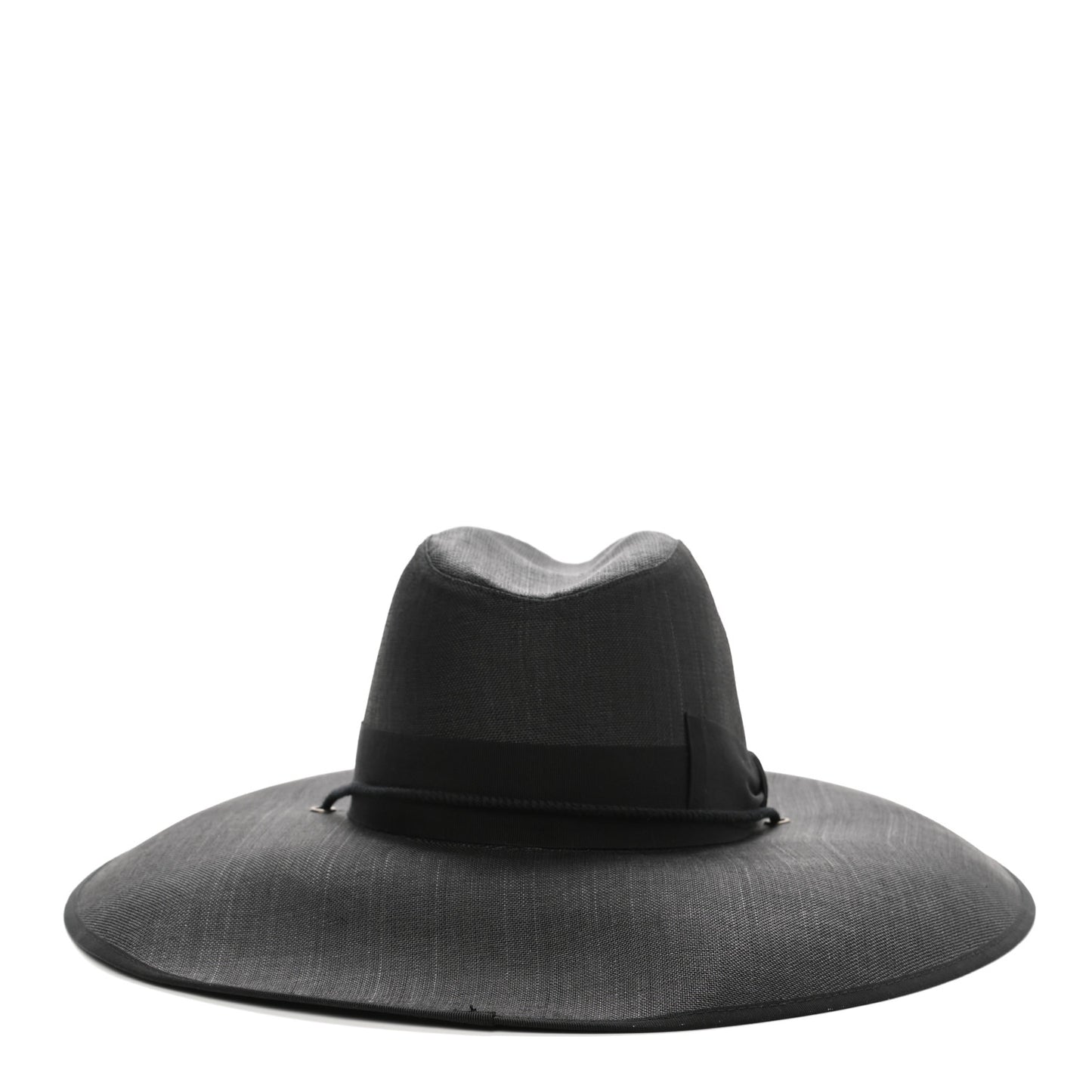 Canvas Wide Brim Hat L Black