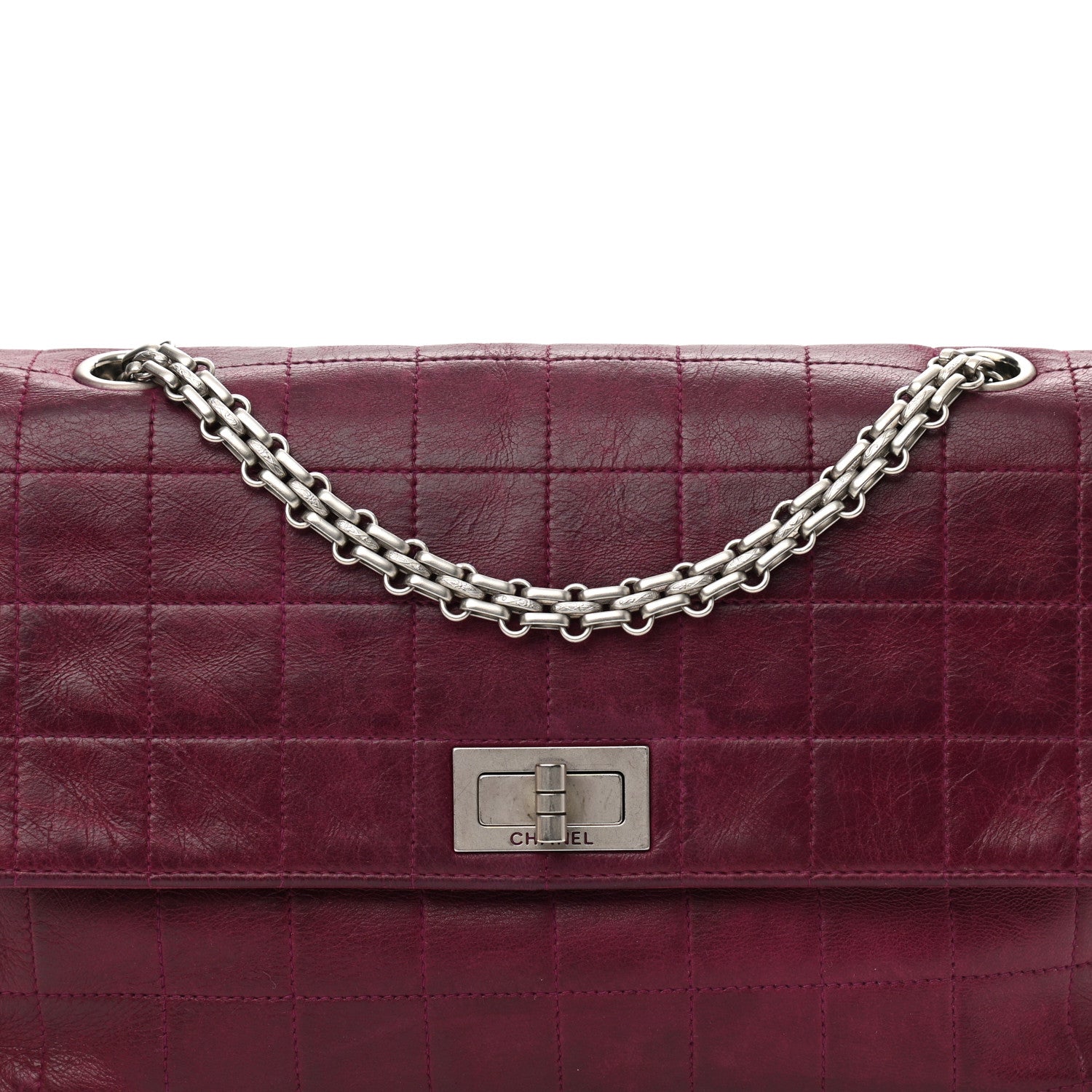 Chanel Lambskin Chocolate Bar Mademoiselle Flap Purple 8 of 11
