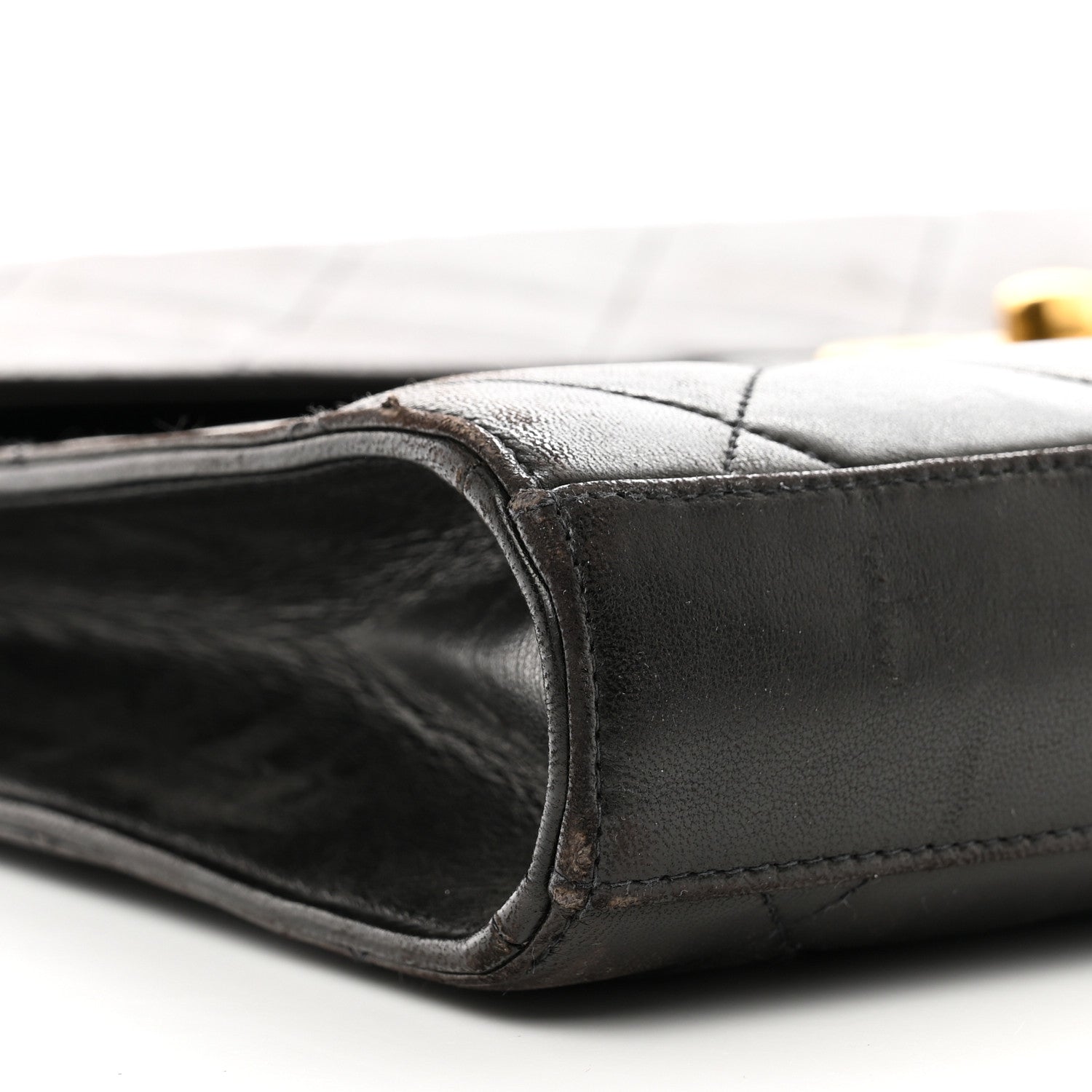 Chanel Lambskin Quilted Briefcase Laptop Bag Black 10 of 11