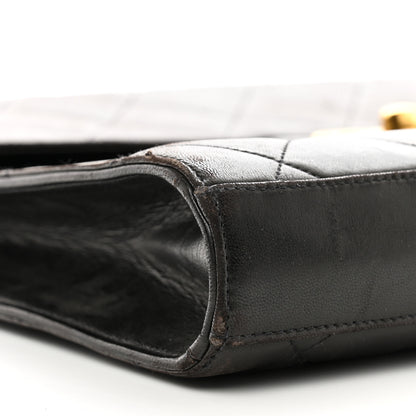 Chanel Lambskin Quilted Briefcase Laptop Bag Black 10 of 11