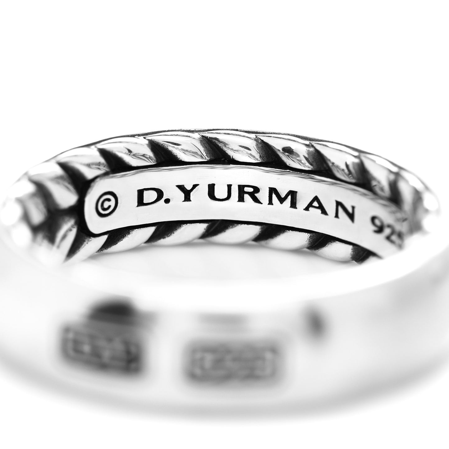 Sterling Silver 6mm Streamline Band Ring 61 9.75