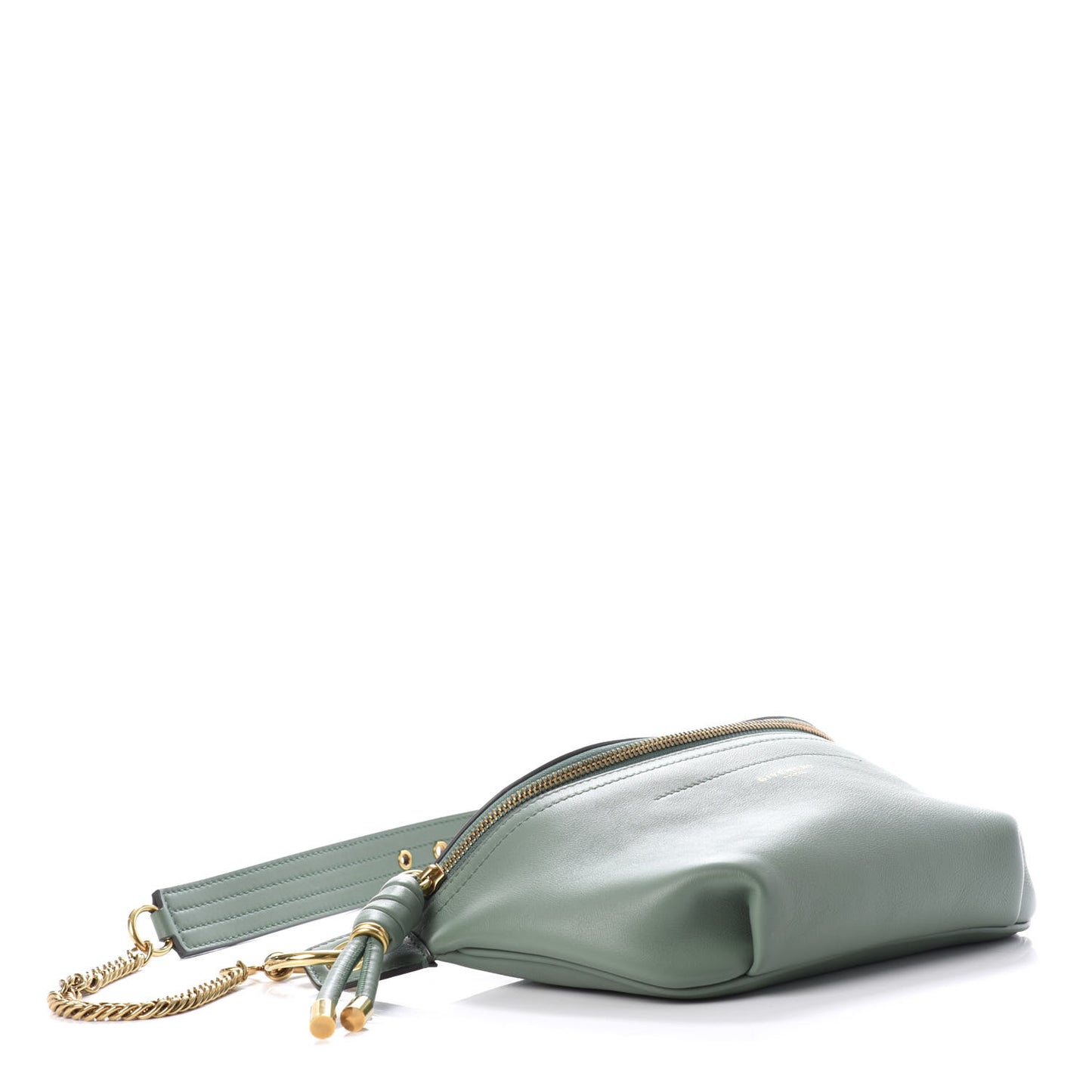 Calfskin Mini Whip Belt Bag Pistachio