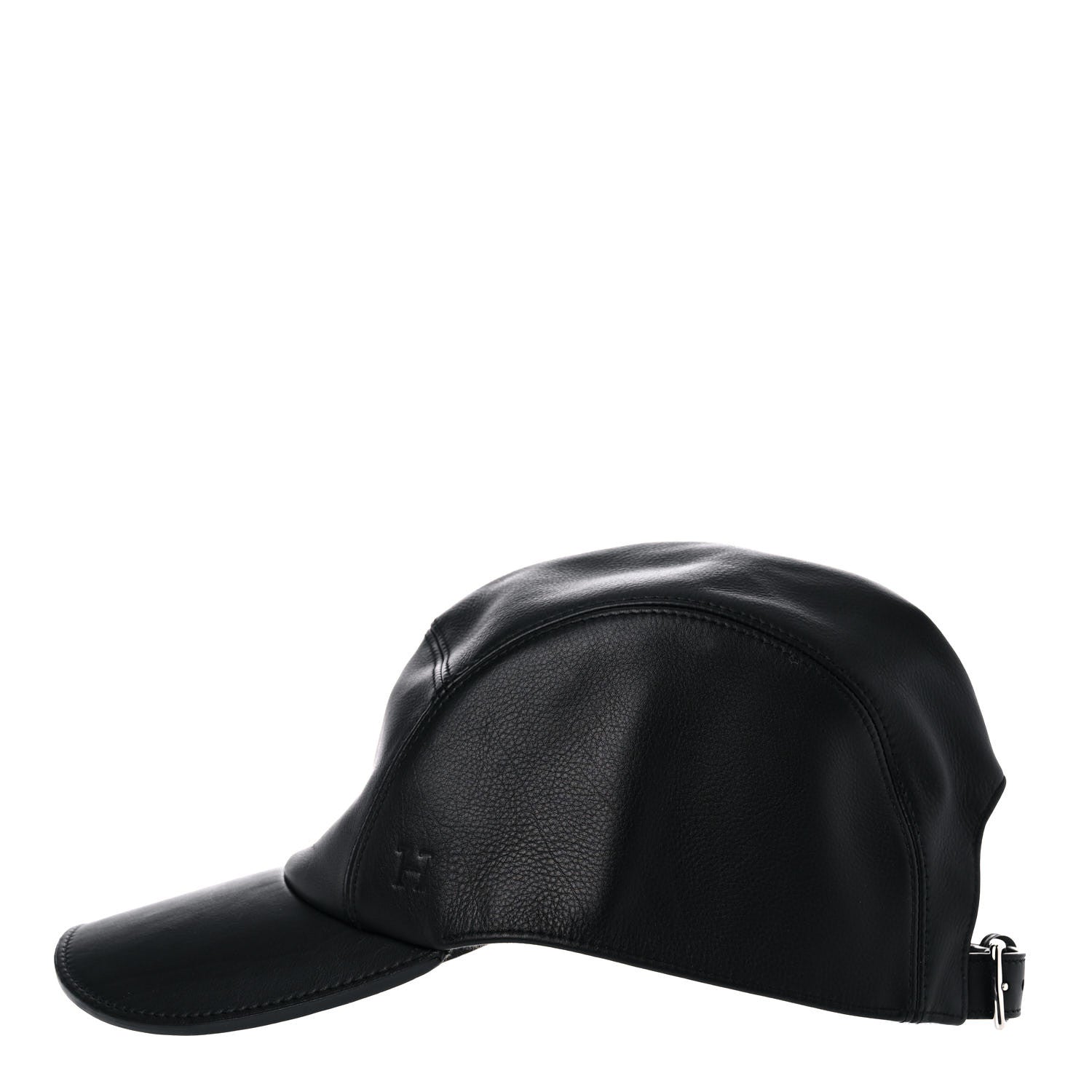 Hermes Calfskin Nevada Cap 58 Black 3 of 10