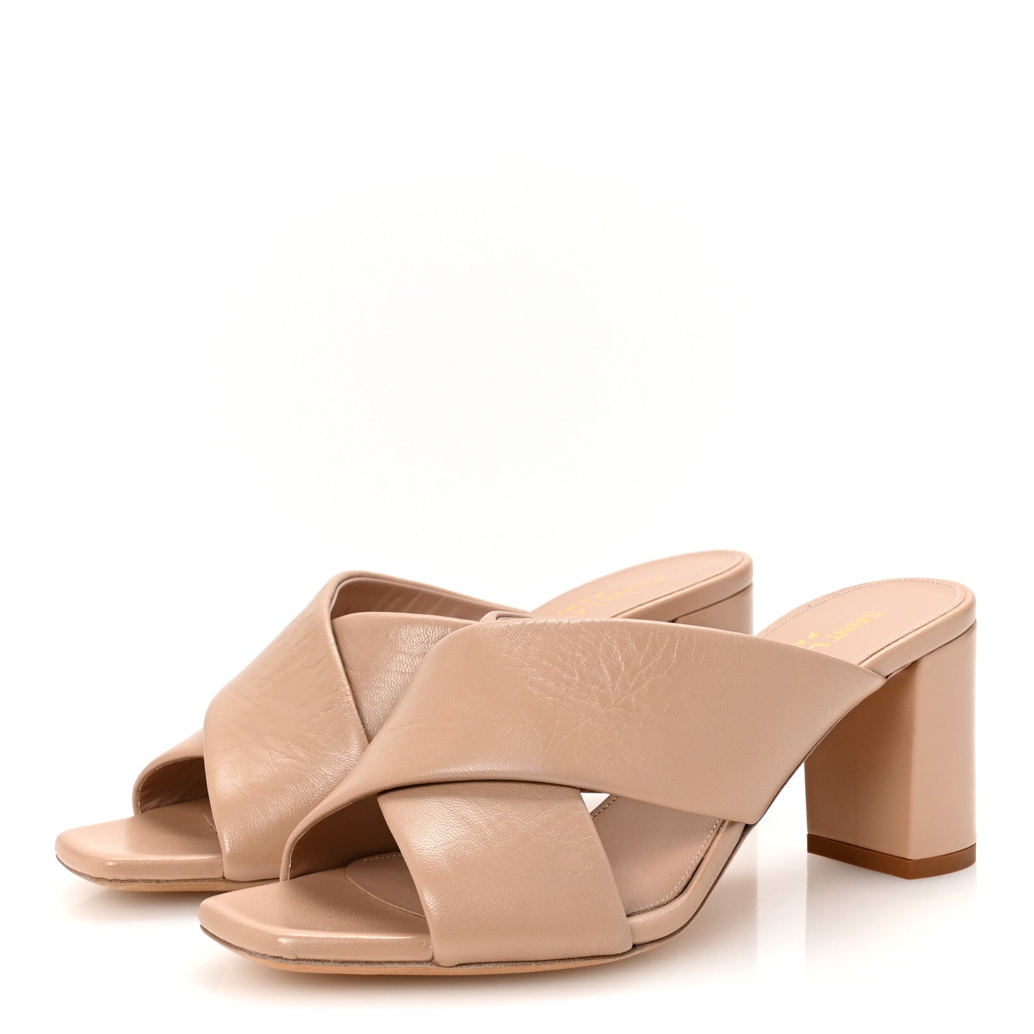 Saint Laurent Calfskin LouLou 70 Mules 36 Nude 4 of 10