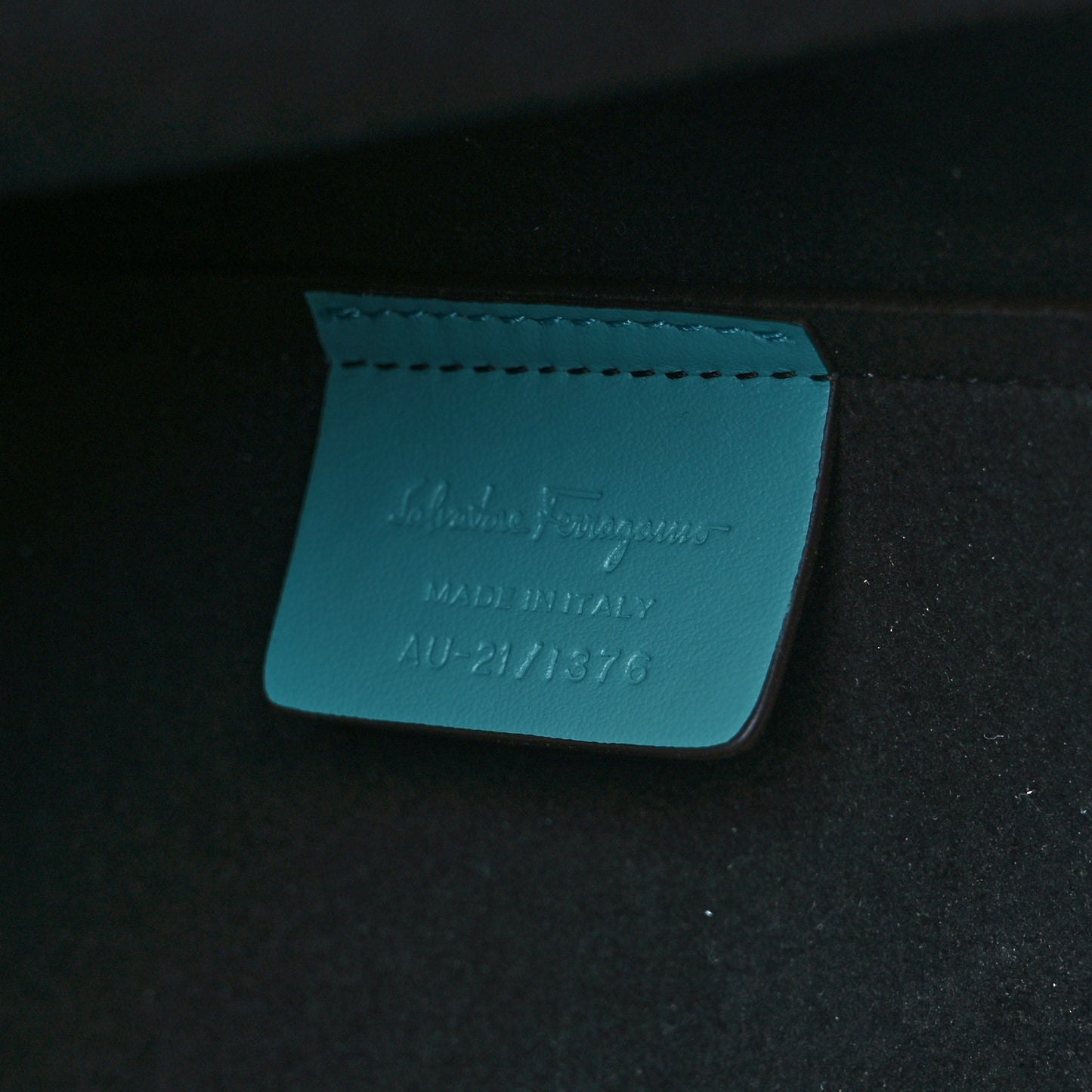 Calfskin Travel Tote Tyrone Turquoise