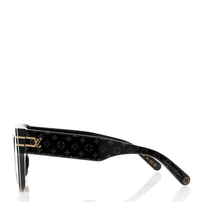 Louis Vuitton Acetate Blade Sunglasses Z1616E Black 3 of 8